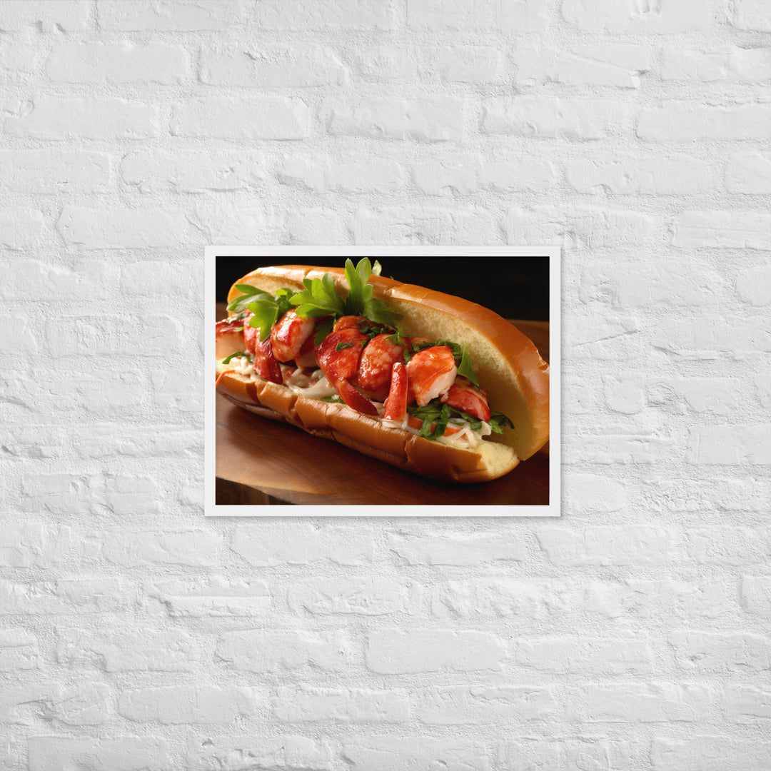 Lobster Roll Framed poster 🤤 from Yumify.AI