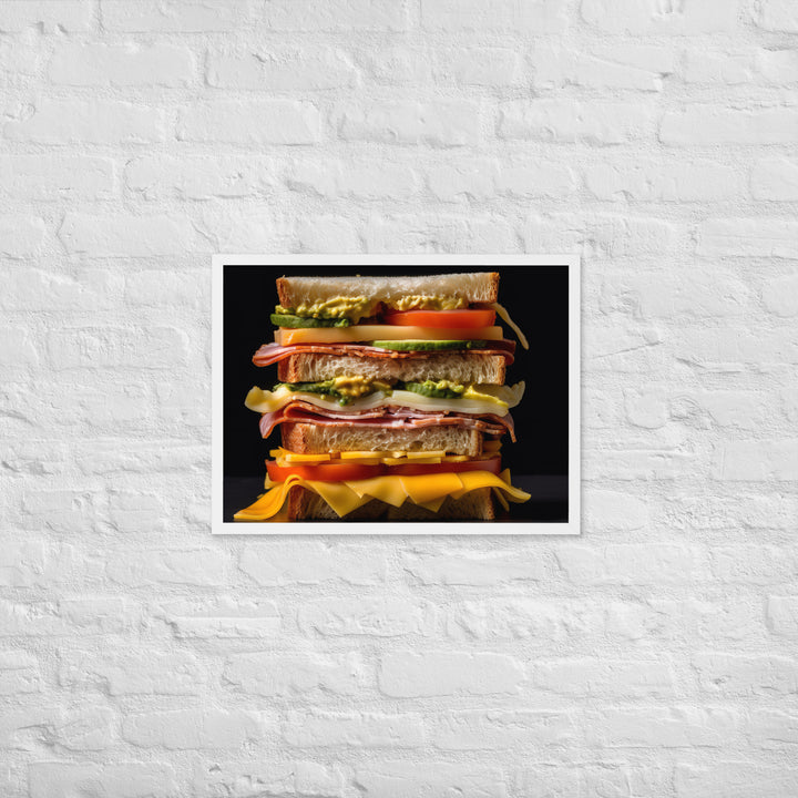 Cheese Sandwich Framed poster 🤤 from Yumify.AI