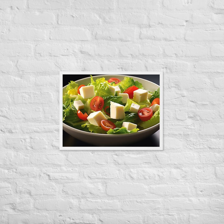 Cheese Salad Framed poster 🤤 from Yumify.AI