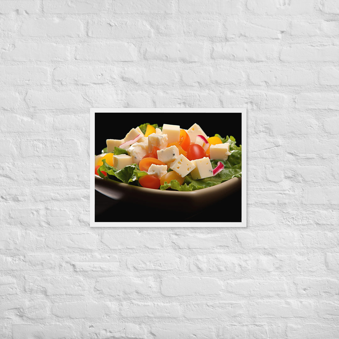 Cheese Salad Framed poster 🤤 from Yumify.AI