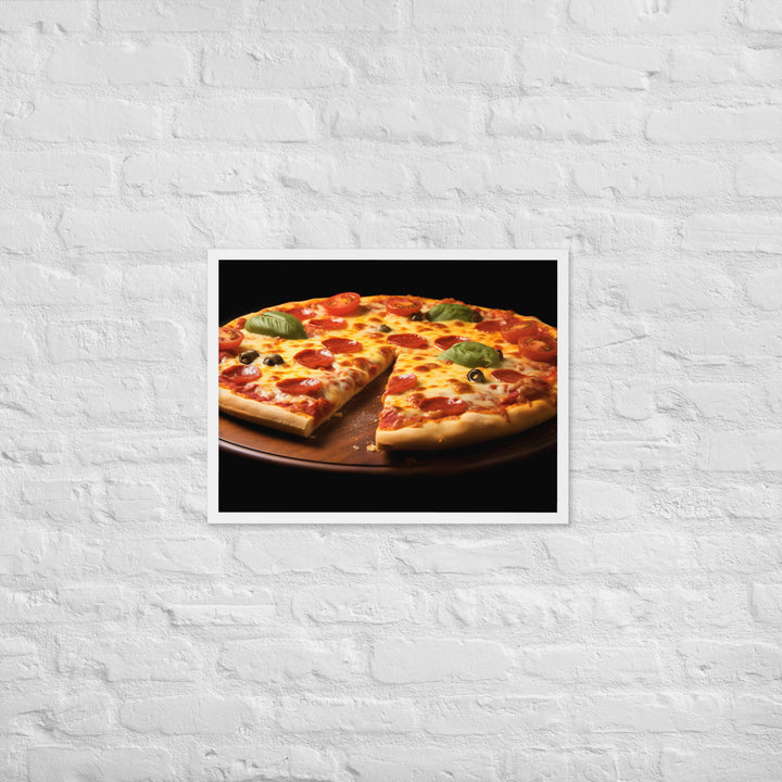 Cheese Pizza Framed poster 🤤 from Yumify.AI