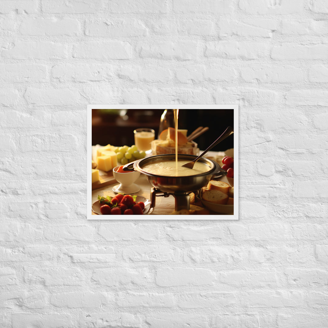 Cheese Fondue Framed poster 🤤 from Yumify.AI