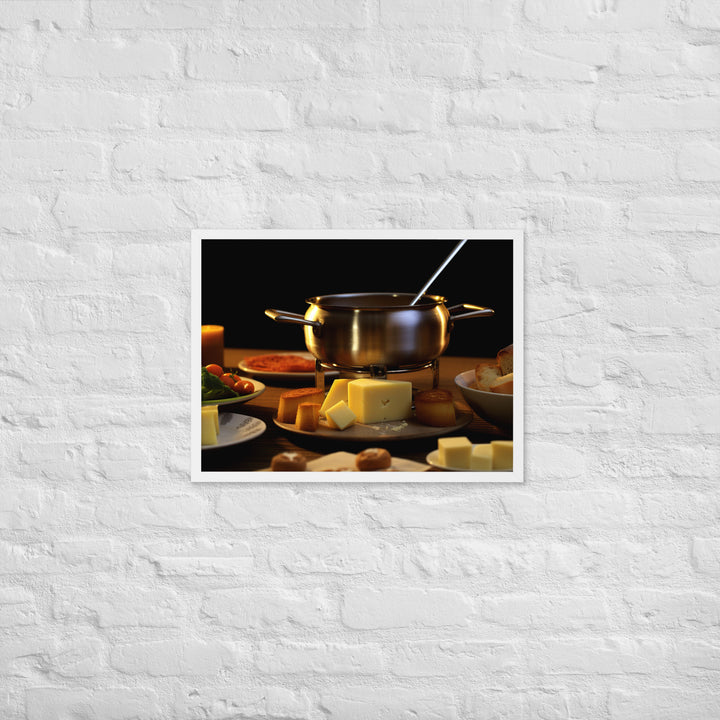 Cheese Fondue Framed poster 🤤 from Yumify.AI