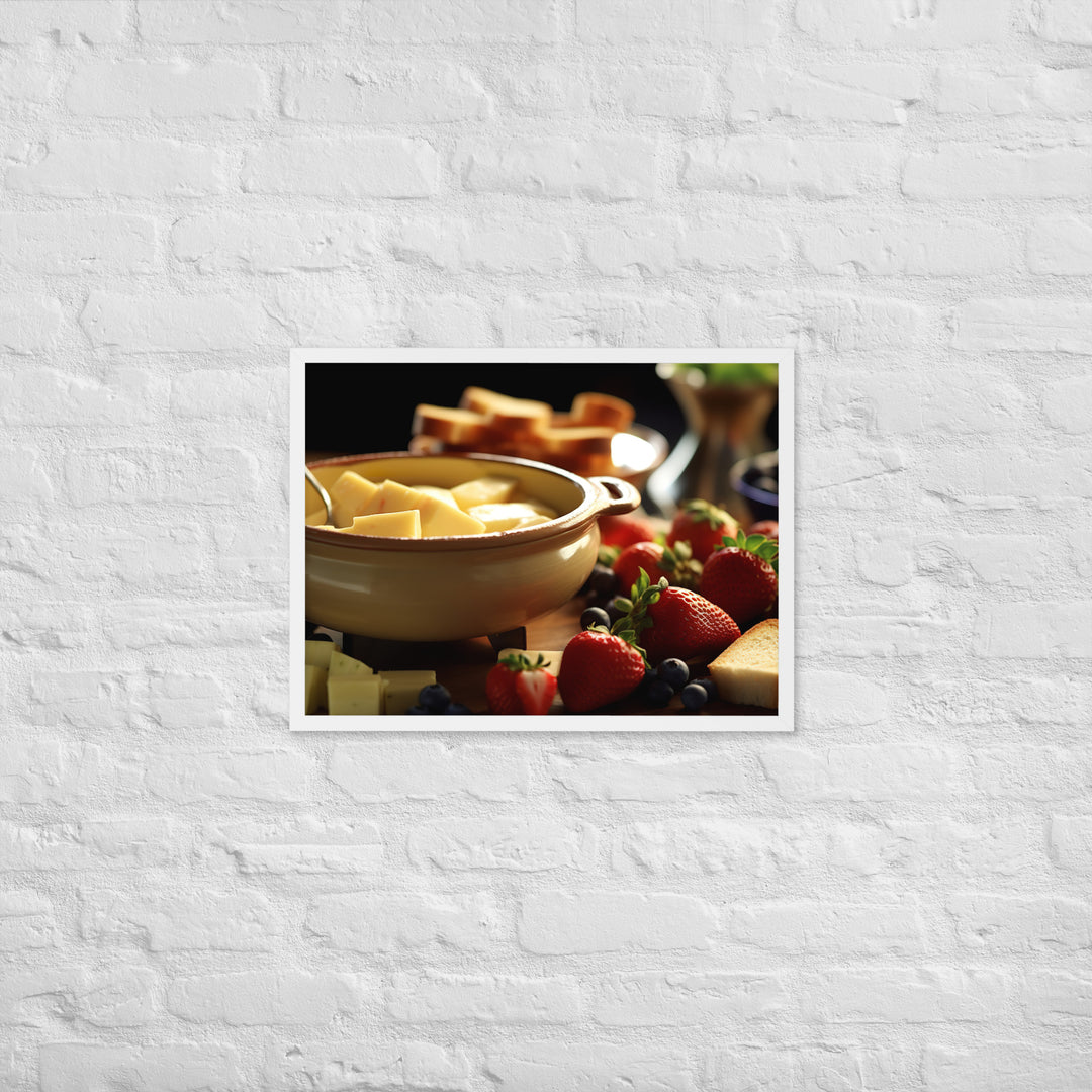 Cheese Fondue Framed poster 🤤 from Yumify.AI