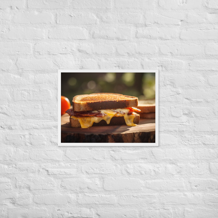 Sandwich made with sharp cheddar Framed poster 🤤 from Yumify.AI