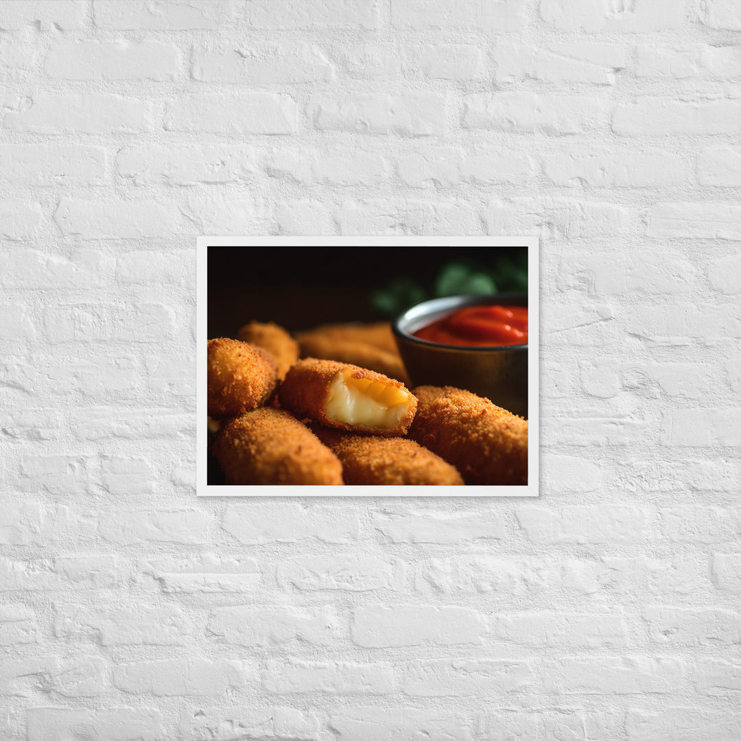 Mozzarella Sticks Framed poster 🤤 from Yumify.AI