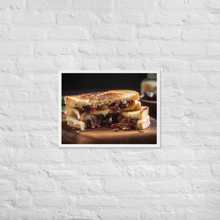 Grilled Brie Sandwich Framed poster 🤤 from Yumify.AI