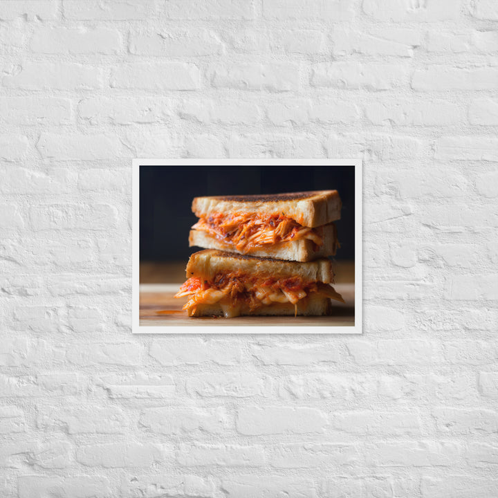 Kimchi Grilled Cheese Framed poster 🤤 from Yumify.AI