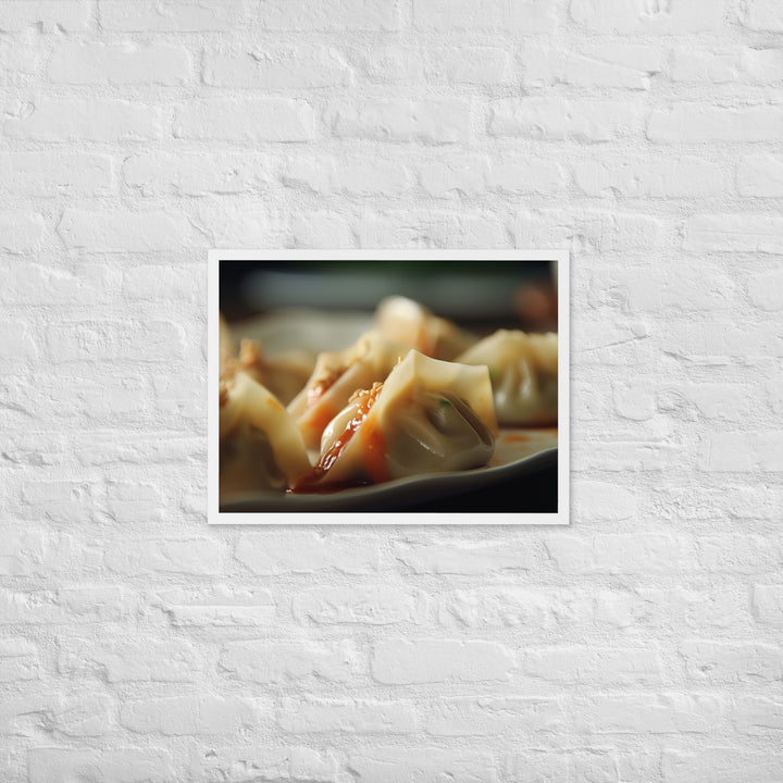 Kimchi Dumplings Framed poster 🤤 from Yumify.AI