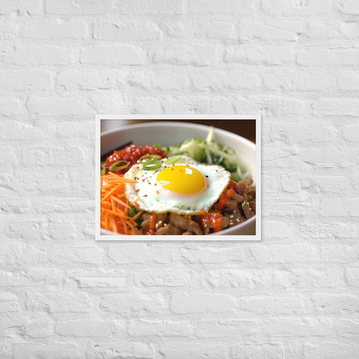 Kimchi Bibimbap Framed poster 🤤 from Yumify.AI