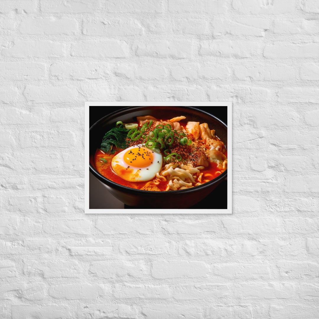 Kimchi Ramen Framed poster 🤤 from Yumify.AI