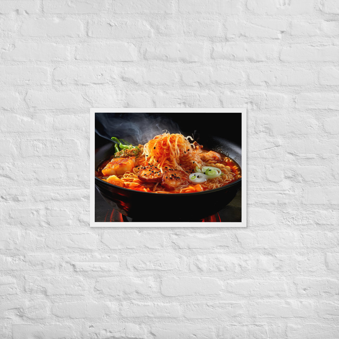 Kimchi Ramen Framed poster 🤤 from Yumify.AI