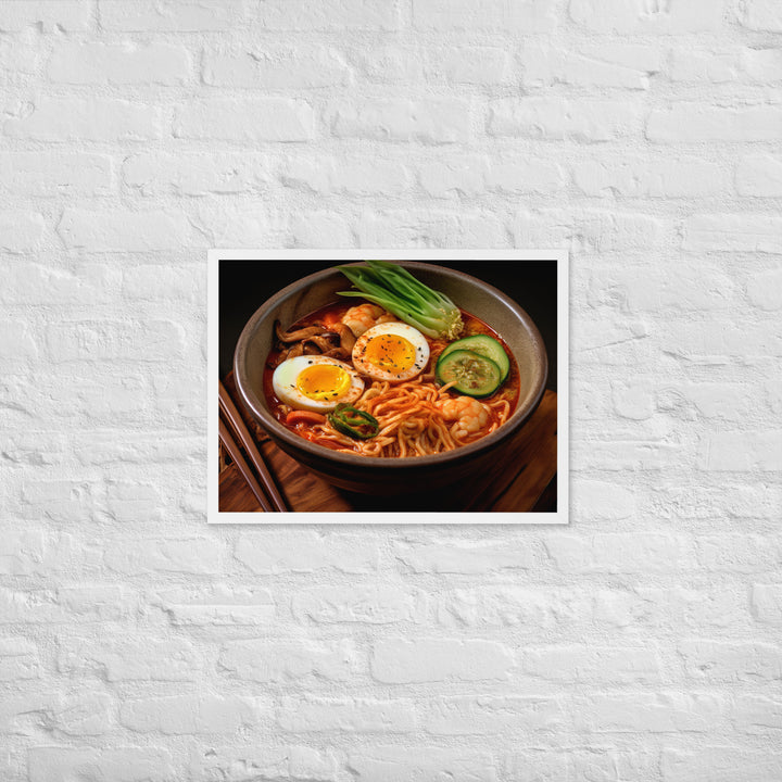 Kimchi Ramen Framed poster 🤤 from Yumify.AI