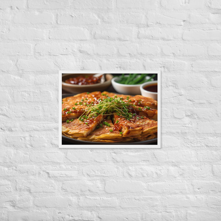 Kimchi Pancake Framed poster 🤤 from Yumify.AI