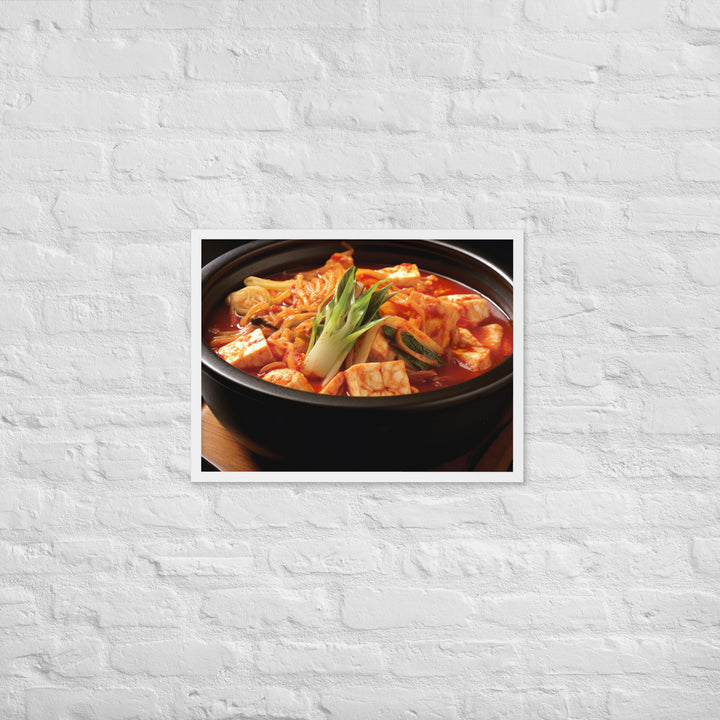 Kimchi Jjigae Framed poster 🤤 from Yumify.AI