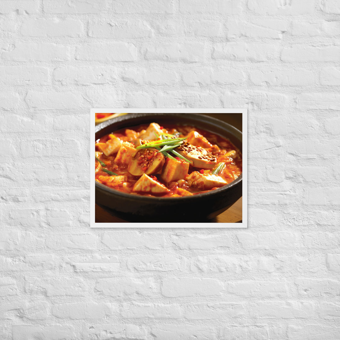 Kimchi Jjigae Framed poster 🤤 from Yumify.AI