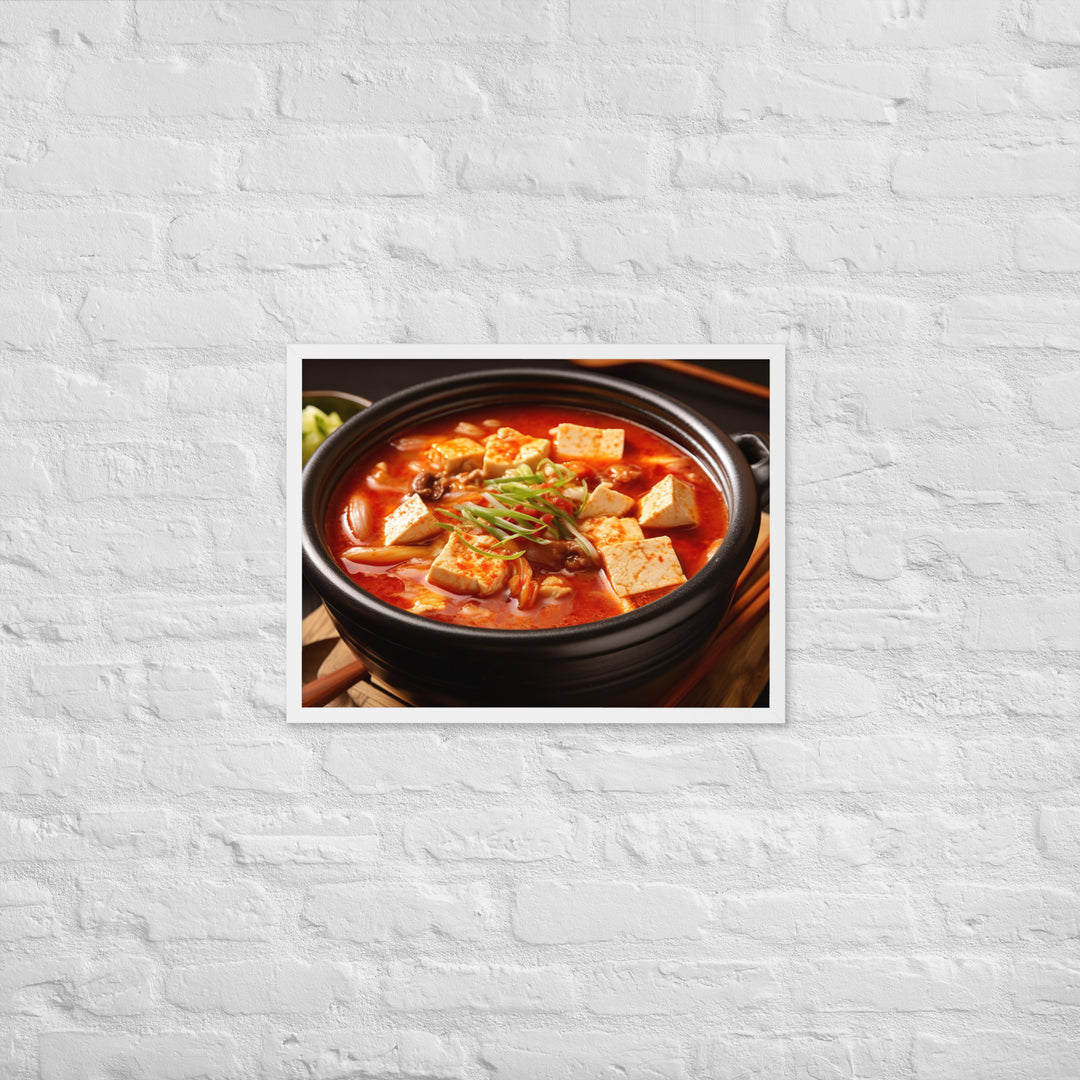 Kimchi Jjigae Framed poster 🤤 from Yumify.AI