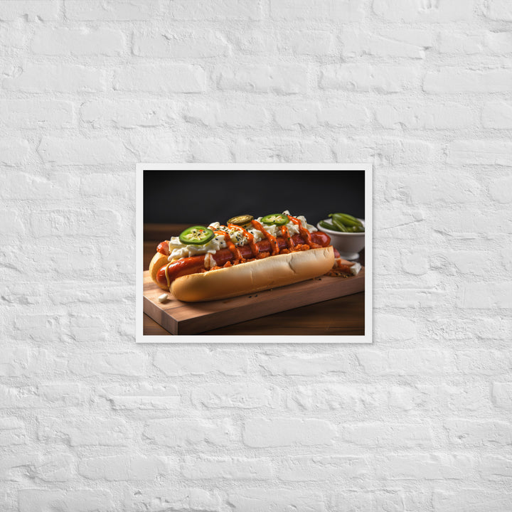 Kimchi Hot Dog Framed poster 🤤 from Yumify.AI