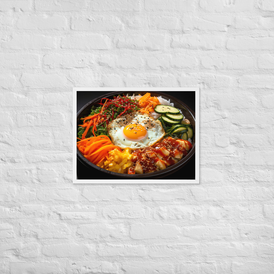 Kimchi Bibimbap Framed poster 🤤 from Yumify.AI