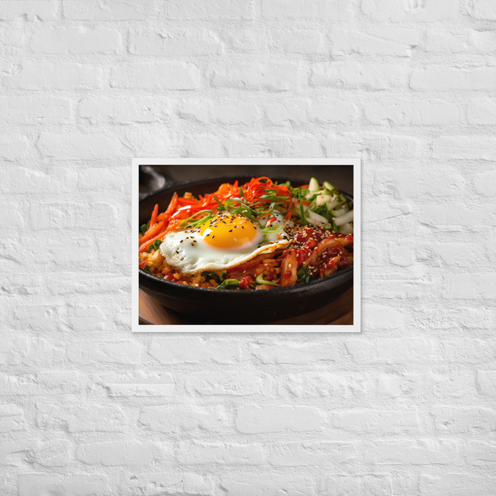 Kimchi Bibimbap Framed poster 🤤 from Yumify.AI