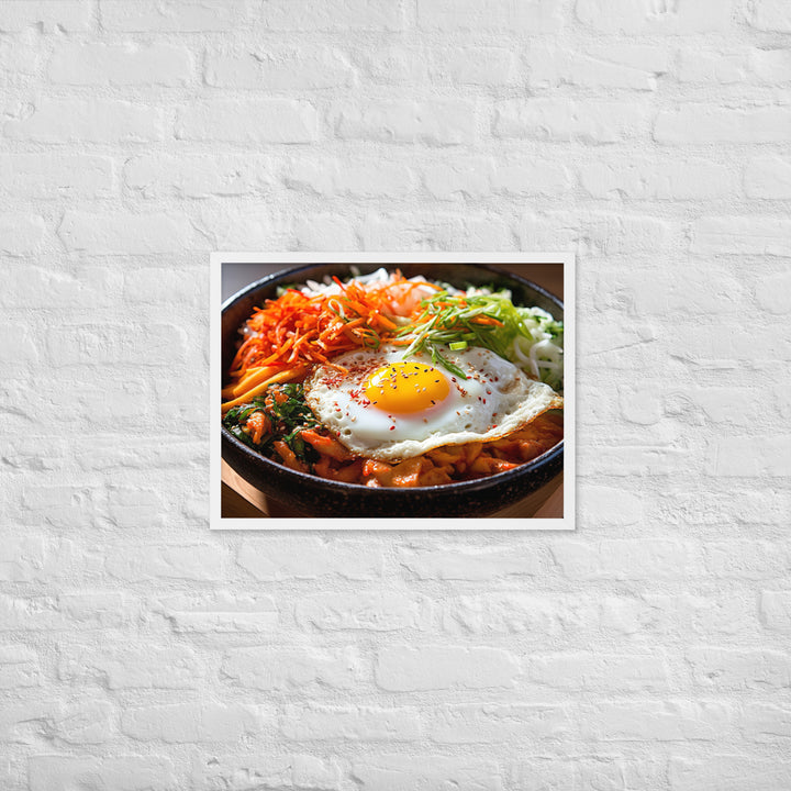 Kimchi Bibimbap Framed poster 🤤 from Yumify.AI