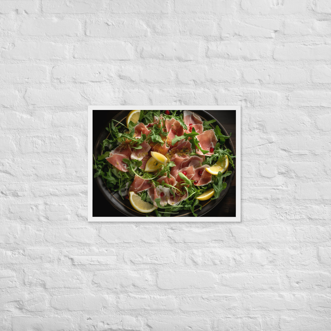 Parma Ham and Arugula Salad Framed poster 🤤 from Yumify.AI