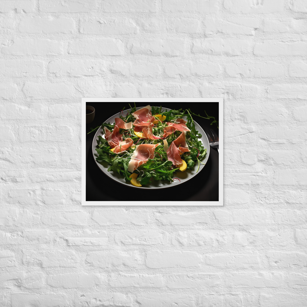 Parma Ham and Arugula Salad Framed poster 🤤 from Yumify.AI