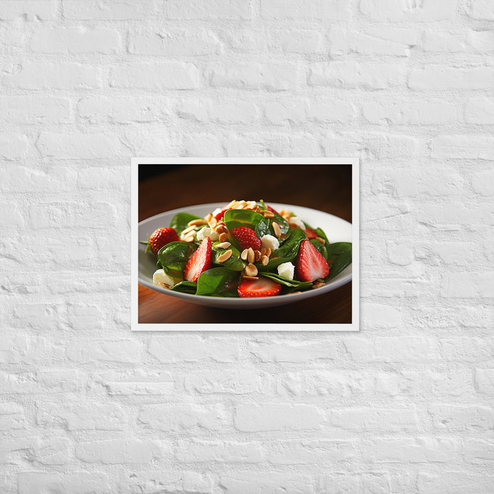 Spinach Salad Framed poster 🤤 from Yumify.AI