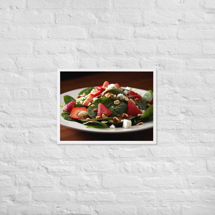 Spinach Salad Framed poster 🤤 from Yumify.AI