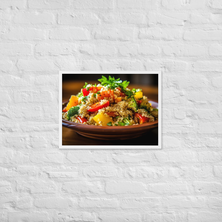 Quinoa Salad Framed poster 🤤 from Yumify.AI