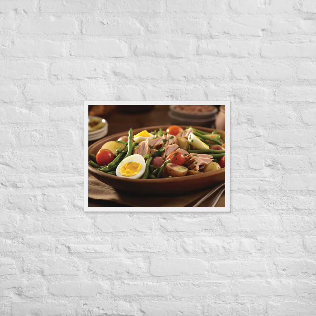 Nicoise Salad Framed poster 🤤 from Yumify.AI