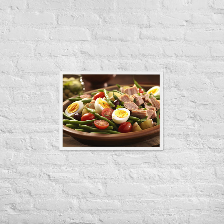 Nicoise Salad Framed poster 🤤 from Yumify.AI