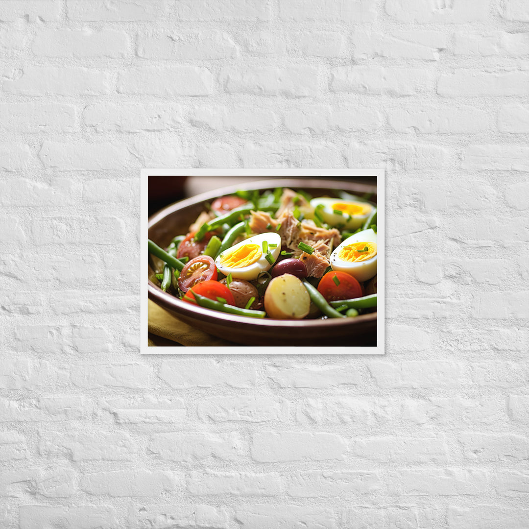 Nicoise Salad Framed poster 🤤 from Yumify.AI