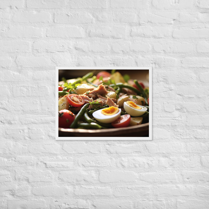 Nicoise Salad Framed poster 🤤 from Yumify.AI