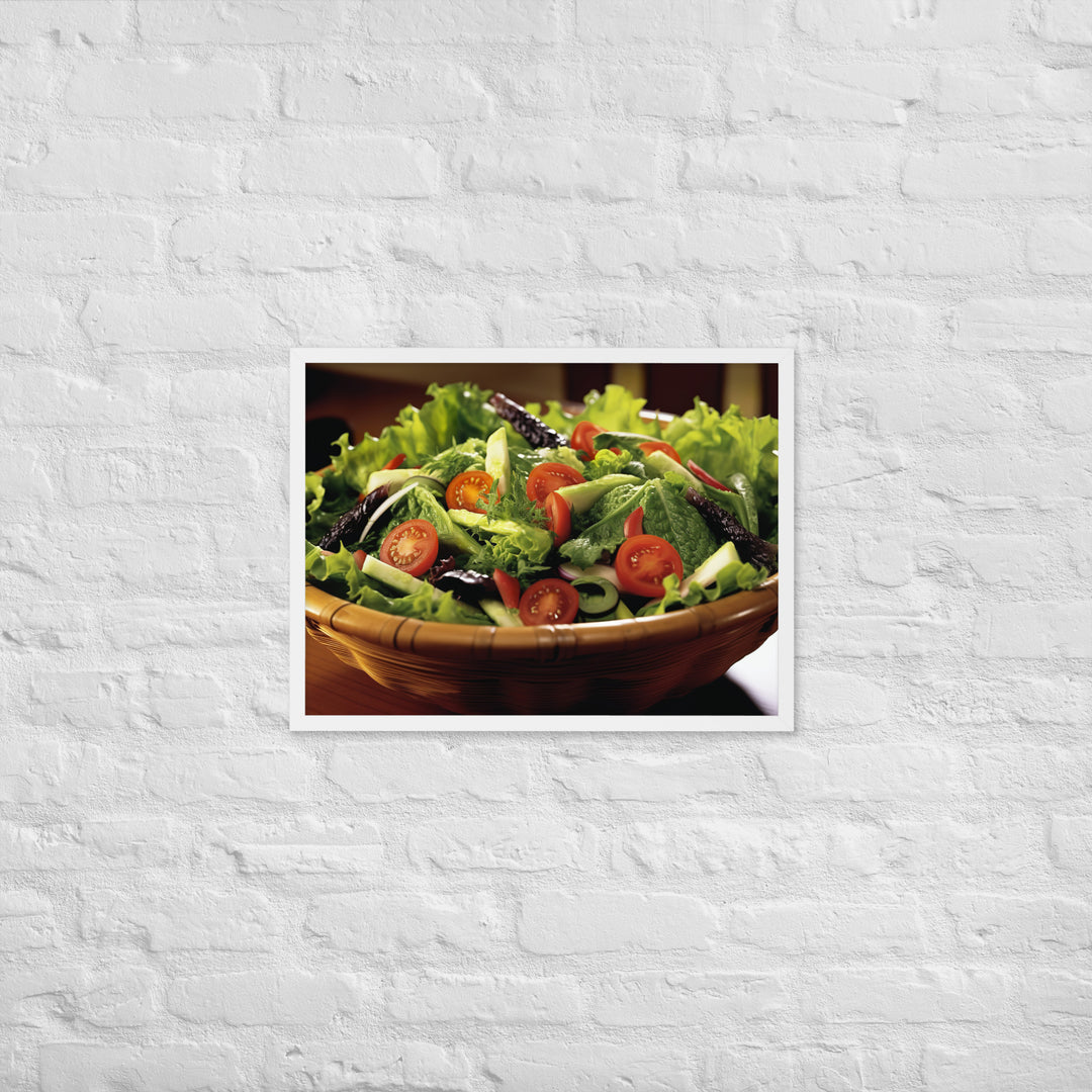 Garden Salad Framed poster 🤤 from Yumify.AI