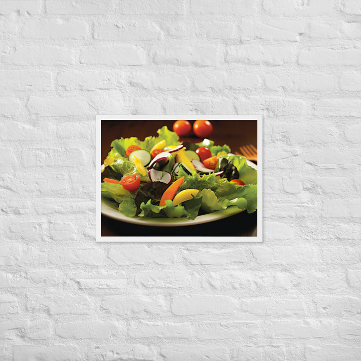 Garden Salad Framed poster 🤤 from Yumify.AI