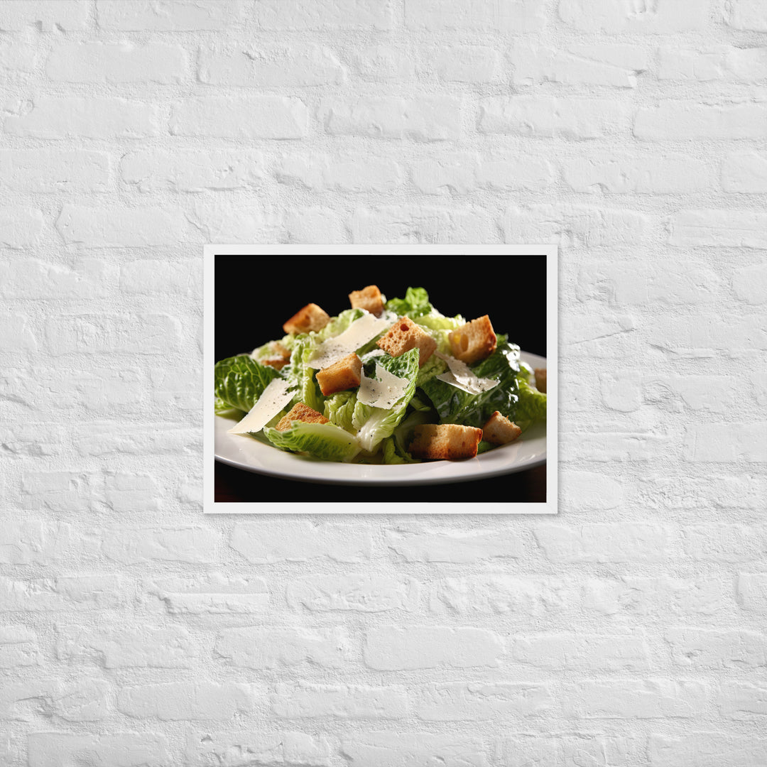 Caesar Salad Framed poster 🤤 from Yumify.AI