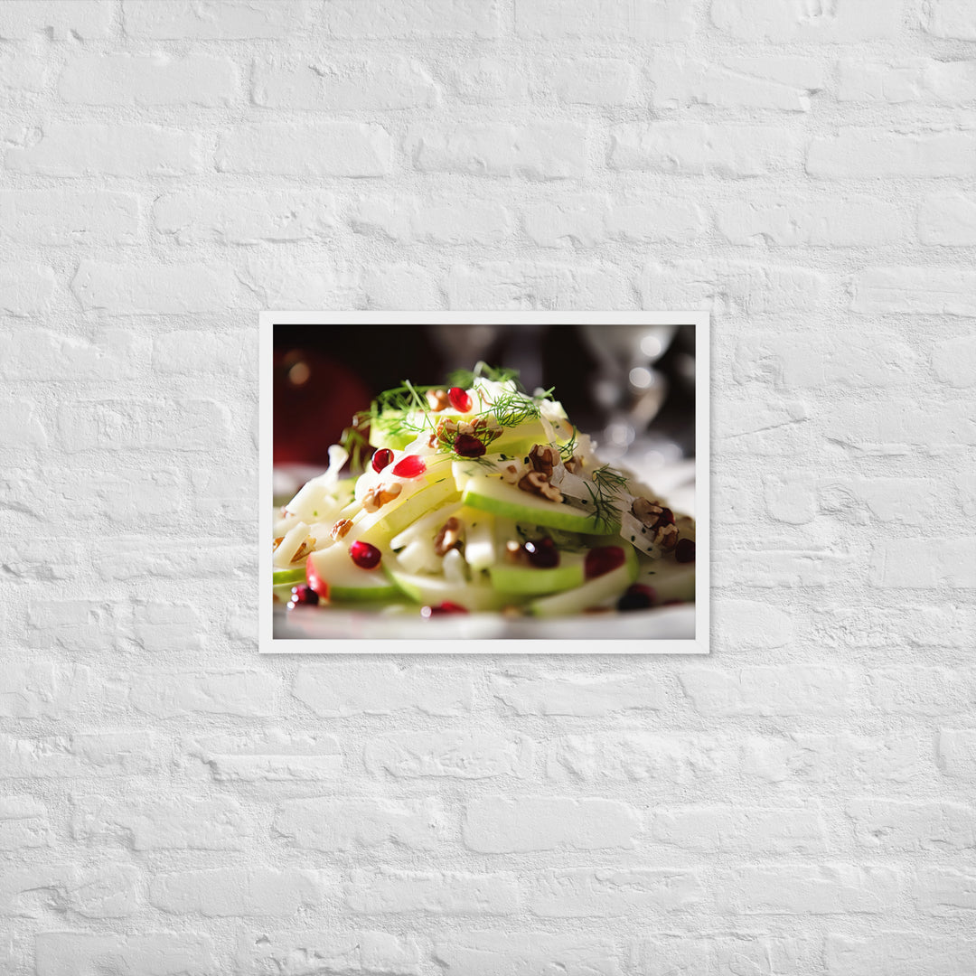 Modern Twist on Waldorf Salad Framed poster 🤤 from Yumify.AI