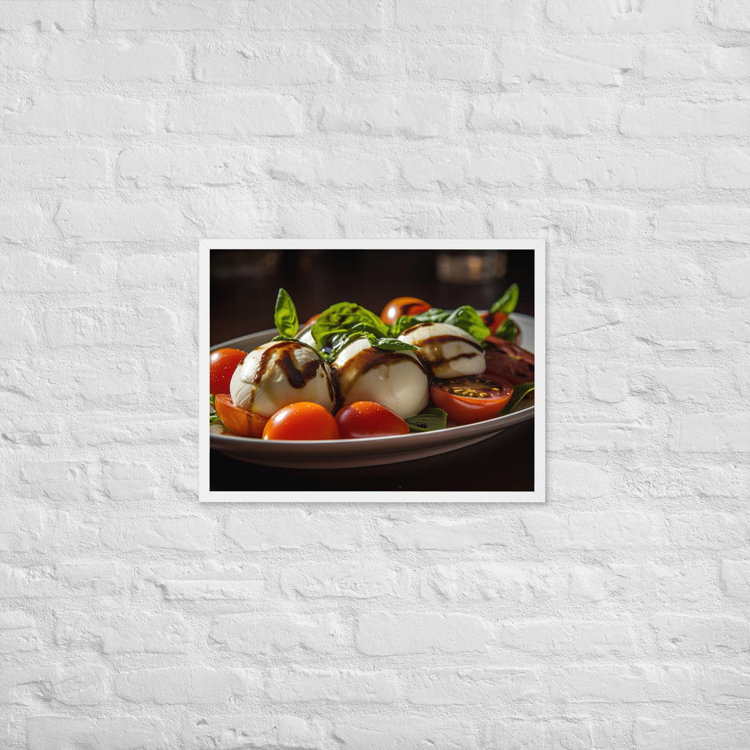 Grilled Caprese Salad Framed poster 🤤 from Yumify.AI