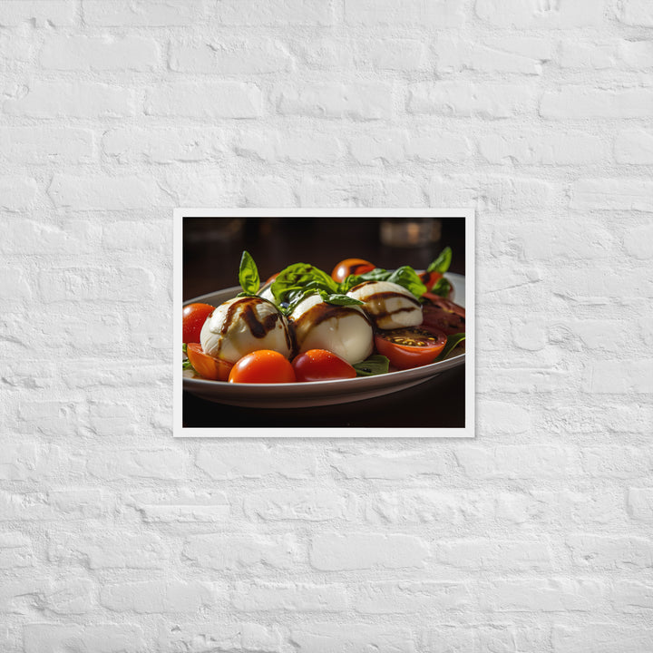 Grilled Caprese Salad Framed poster 🤤 from Yumify.AI