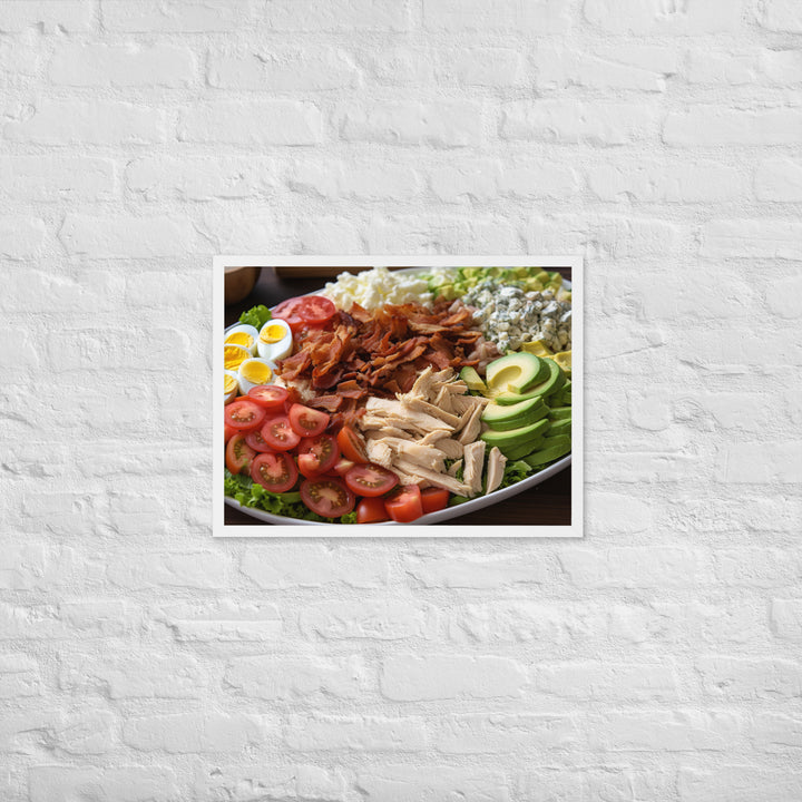 Delectable Cobb Salad Framed poster 🤤 from Yumify.AI