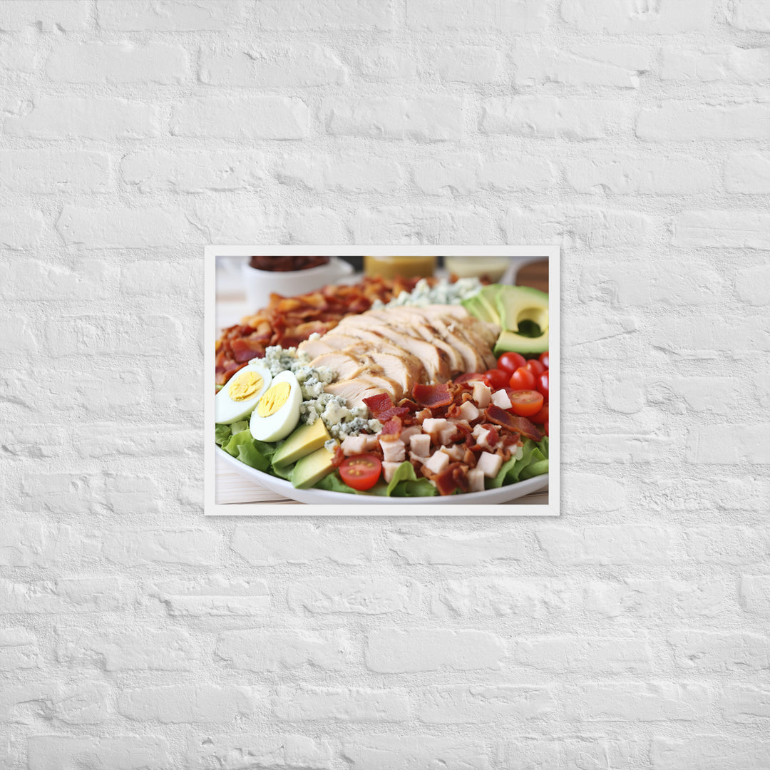 Delectable Cobb Salad Framed poster 🤤 from Yumify.AI