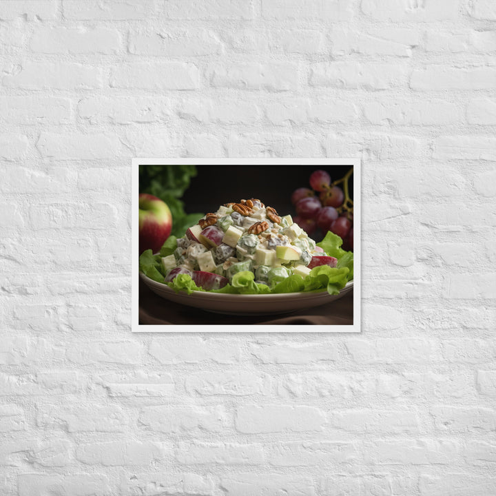 Classic Waldorf Salad Framed poster 🤤 from Yumify.AI