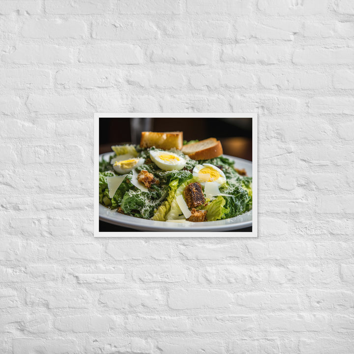 Classic Caesar Salad Framed poster 🤤 from Yumify.AI