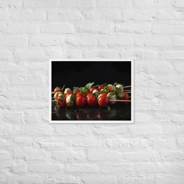 Caprese Skewers Framed poster 🤤 from Yumify.AI