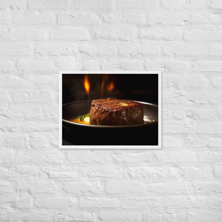 Sizzling Filet Mignon Framed poster 🤤 from Yumify.AI