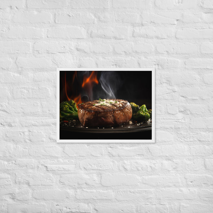 Sizzling Filet Mignon Framed poster 🤤 from Yumify.AI