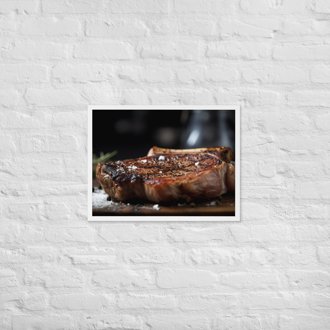 Porterhouse Steak for Your Inner Carnivore Framed poster 🤤 from Yumify.AI