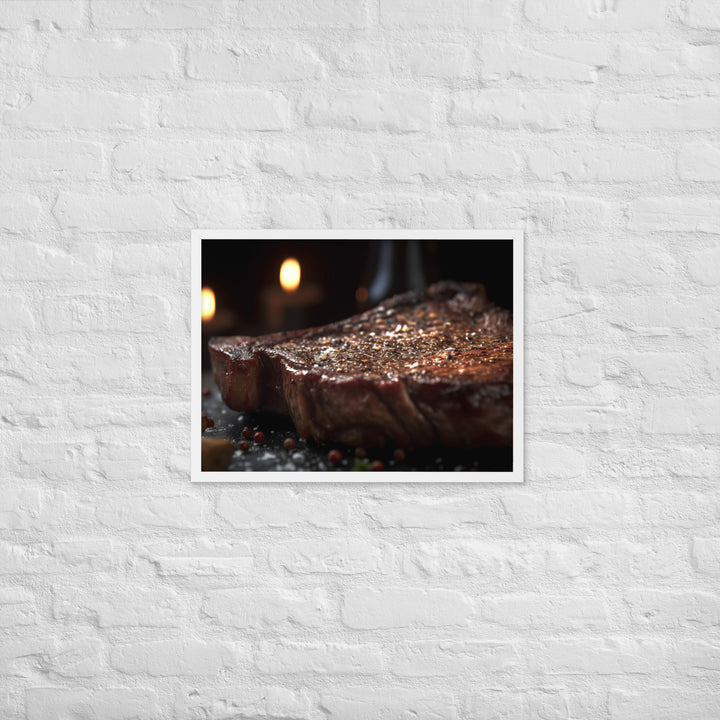 Porterhouse Steak for Your Inner Carnivore Framed poster 🤤 from Yumify.AI