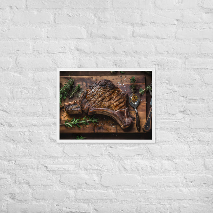 Porterhouse Steak at Its Best Framed poster 🤤 from Yumify.AI